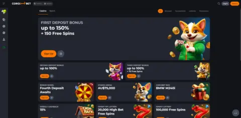 Corgibet Casino Promotions