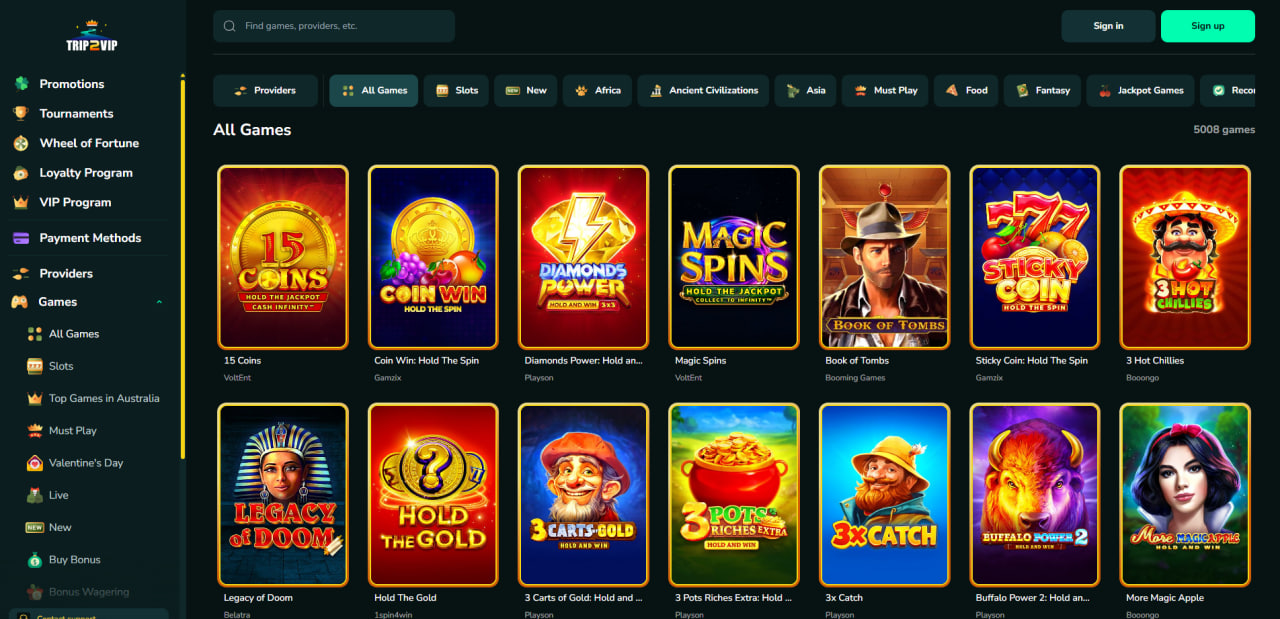 Trip2vip Casino Slots