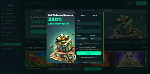 Trip2vip Casino Welcome Bonus Package