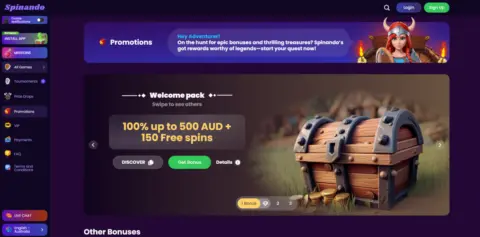 Spinando Casino Promotions