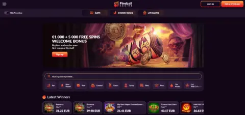 Fireball Casino Free Spins