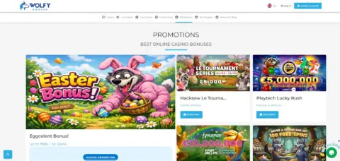 Wolfy Casino Promotions